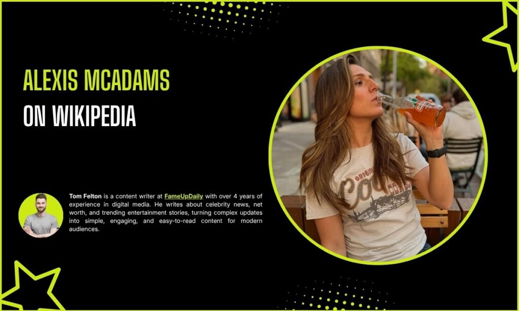 Is Alexis McAdams On Wikipedia?