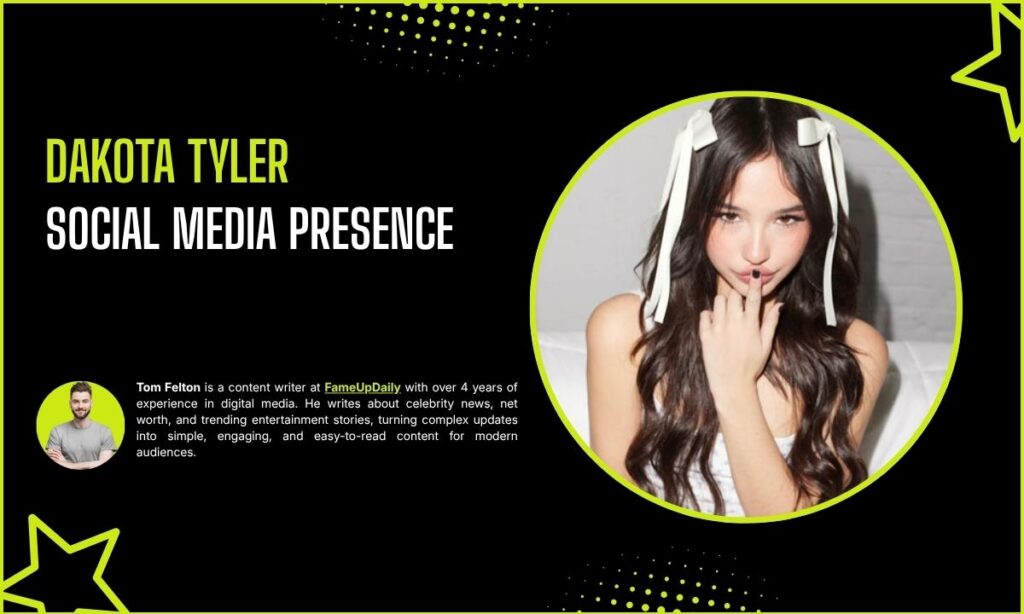 Dakota Tyler Social Media Presence
