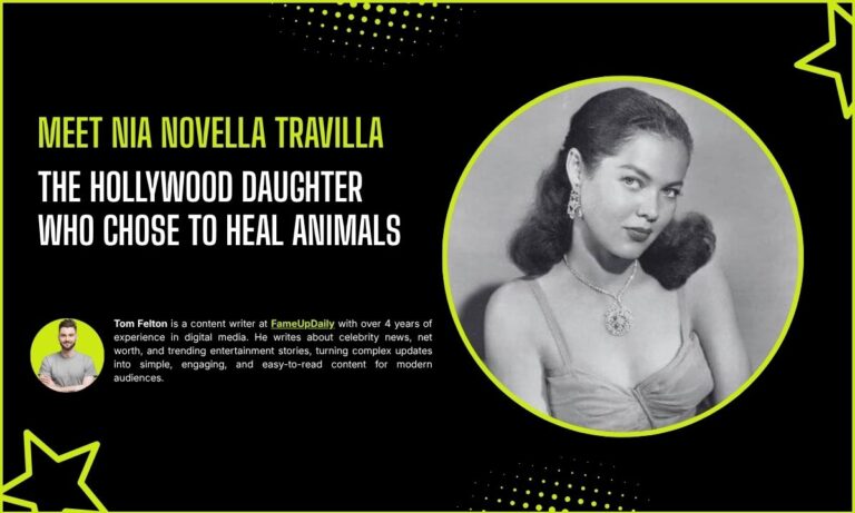 Meet Nia Novella Travilla: The Hollywood Daughter Who Chose to Heal Animals
