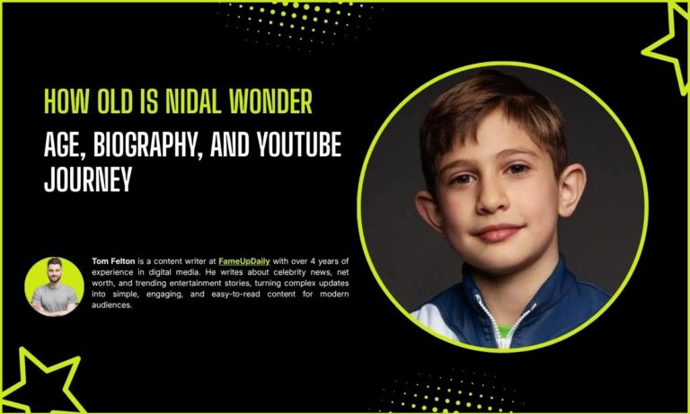 How Old Is Nidal Wonder in 2026? Age, Biography, and YouTube Journey