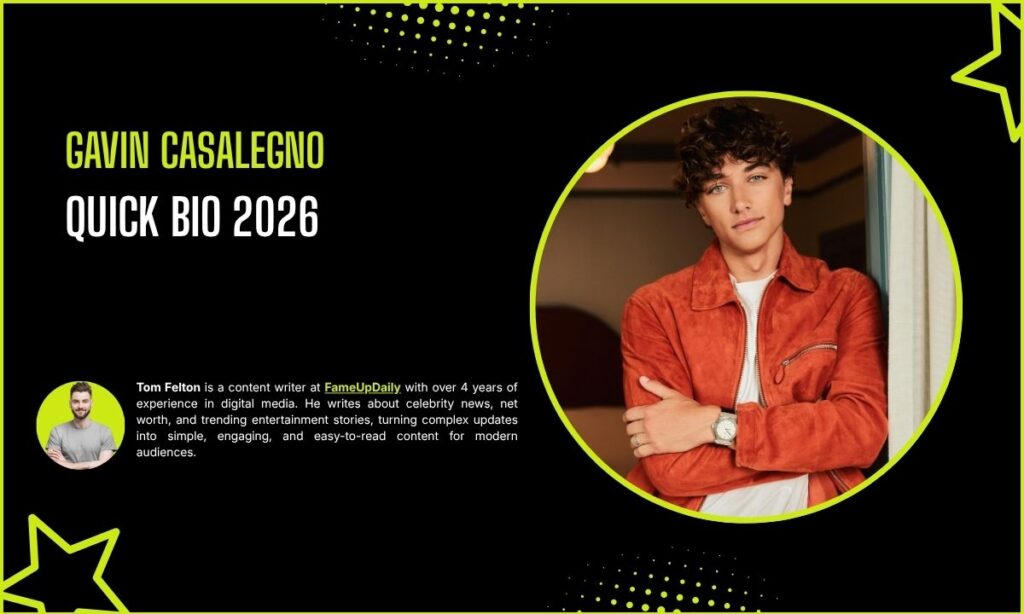 Gavin Casalegno Quick Bio