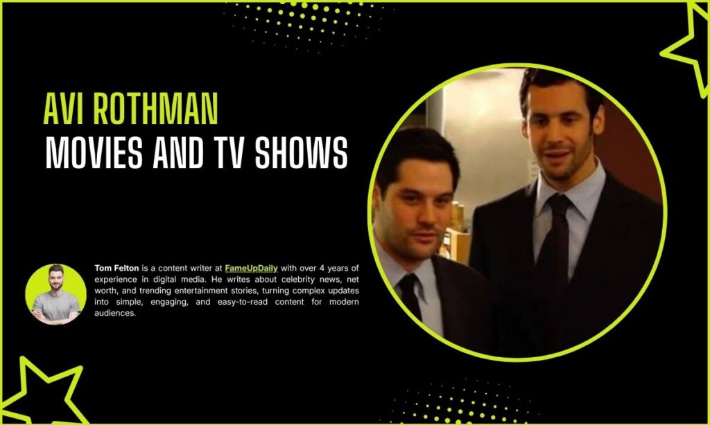 Avi Rothman Movies And TV Shows