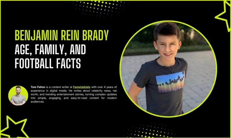Benjamin Rein Brady 2026: Age, Family, and Football Facts