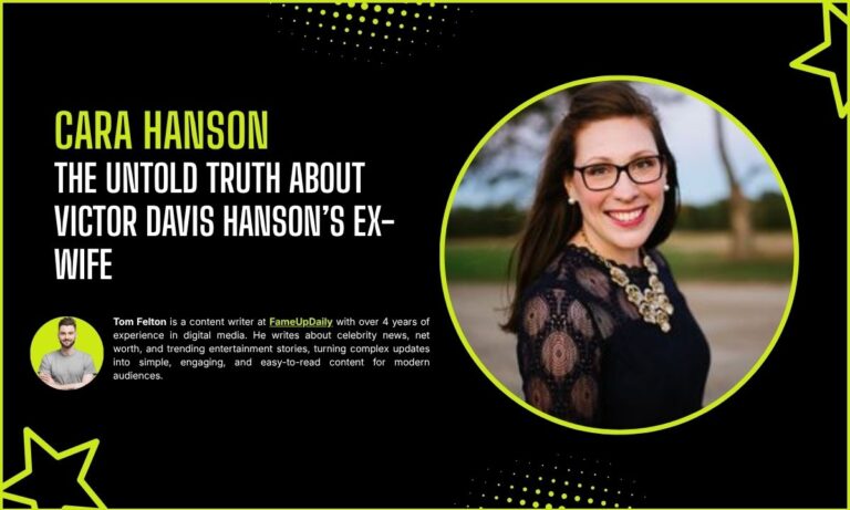 Who is Cara Hanson? The Untold Truth About Victor Davis Hanson's Ex-Wife